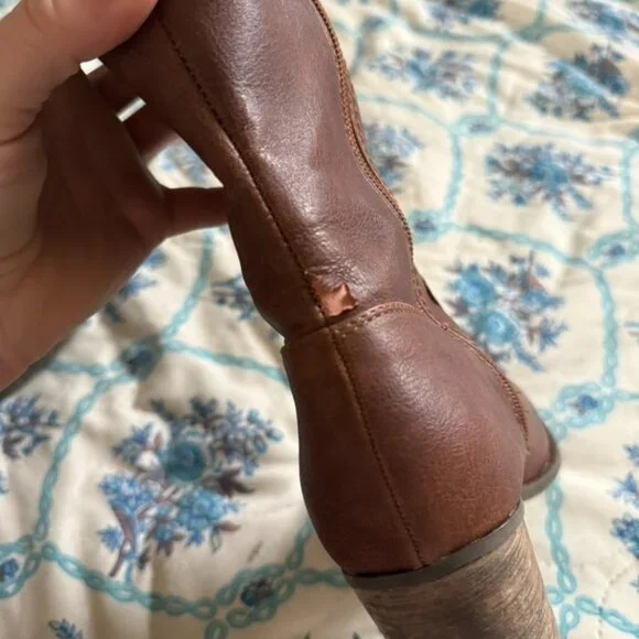 Crown Vintage Knee-High Leather Boots - Picture 5 of 6